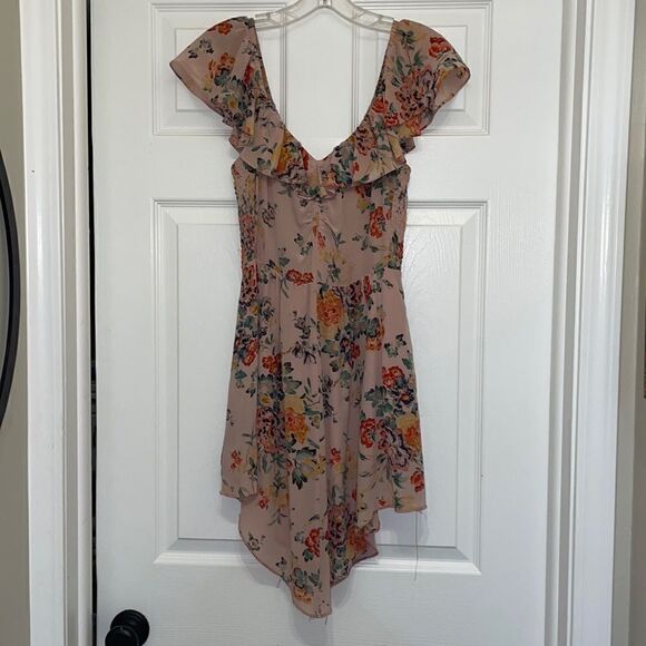 Rebecca Taylor Marlena FLoral Silk Ruffle Dress - Picture 1 of 4